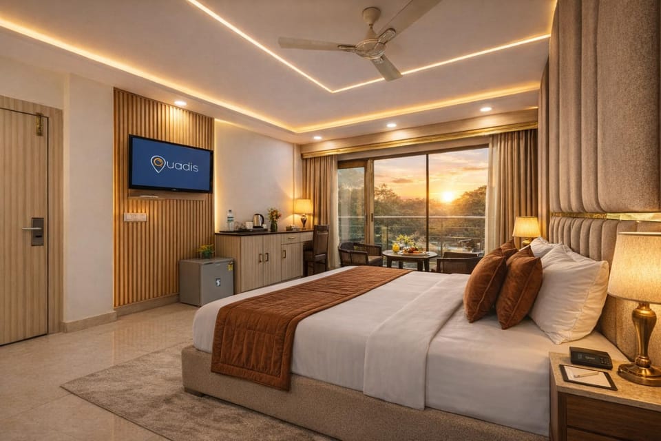 Bed, TV and multimedia, Photo of the whole room, Bedroom