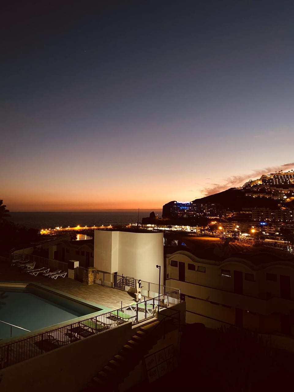 Pool view, Sea view, Sunset