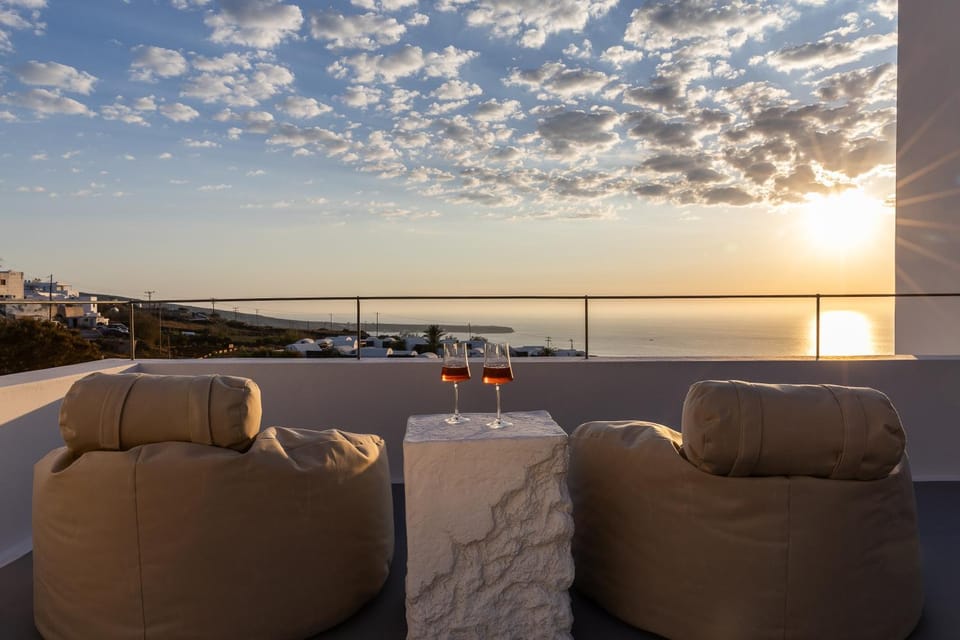 Patio, Day, Natural landscape, Balcony/Terrace, Sea view, Sunset