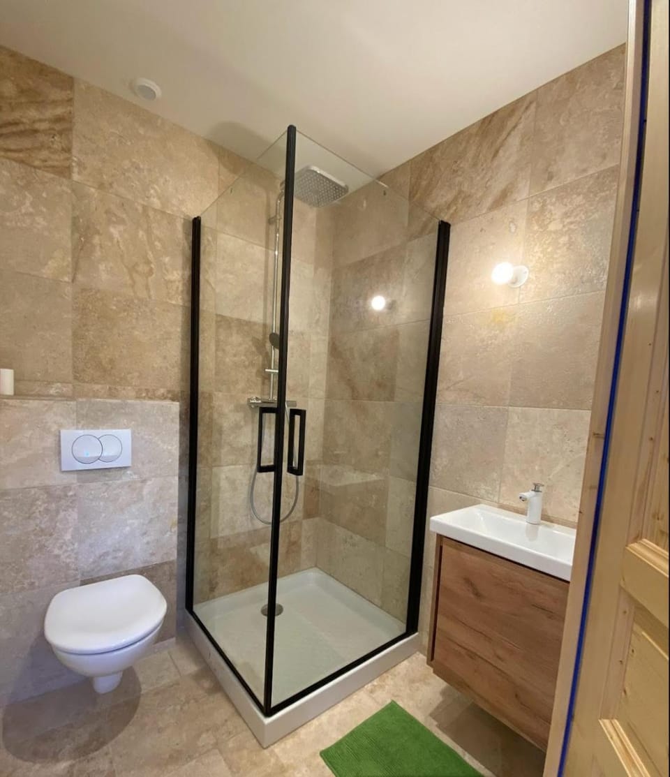 Shower, Toilet, towels