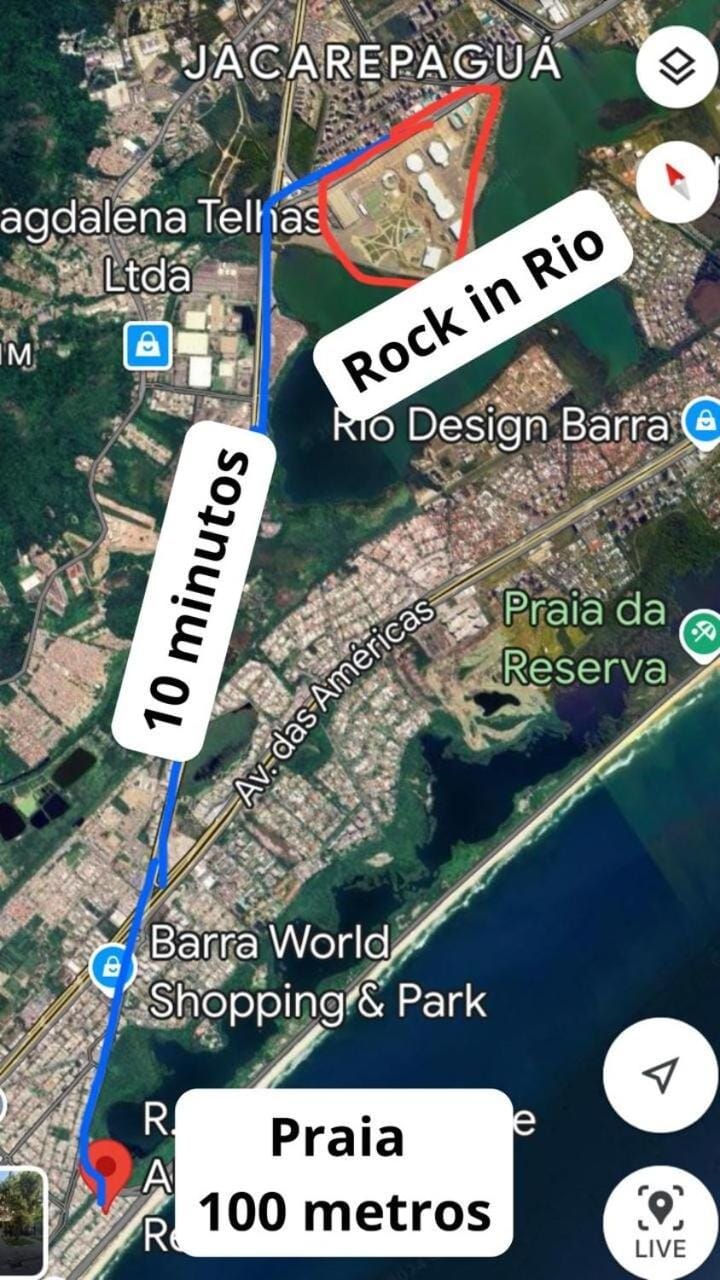Beach apartment Recreio Beach, gas station 9, 100 meters from the sea Apartment in Rio de Janeiro