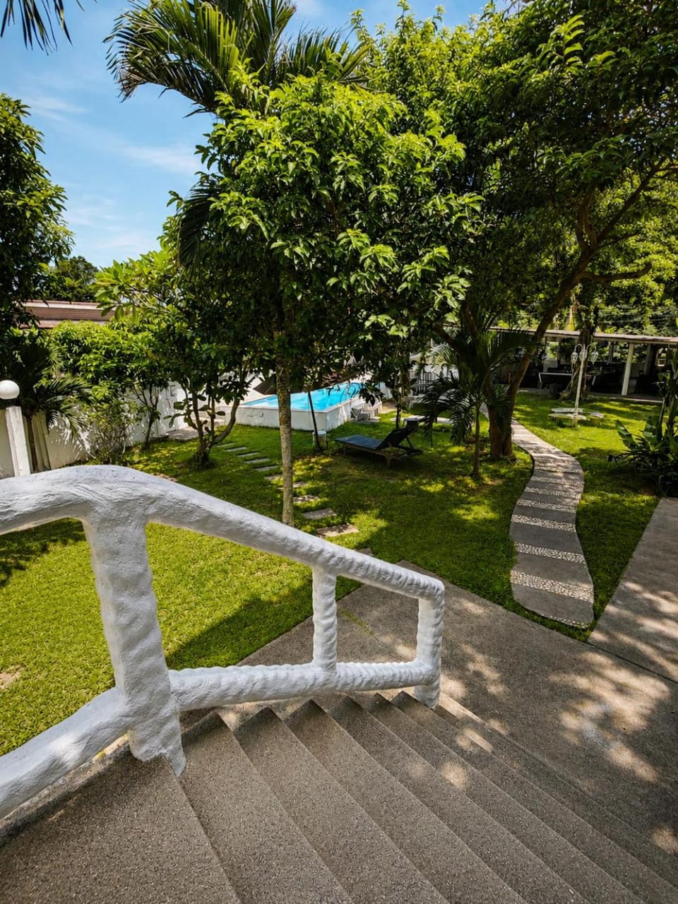 Natural landscape, Garden, Garden view, Pool view, Swimming pool
