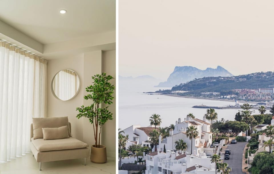 Nearby landmark, Day, Natural landscape, Living room, Seating area, Sea view