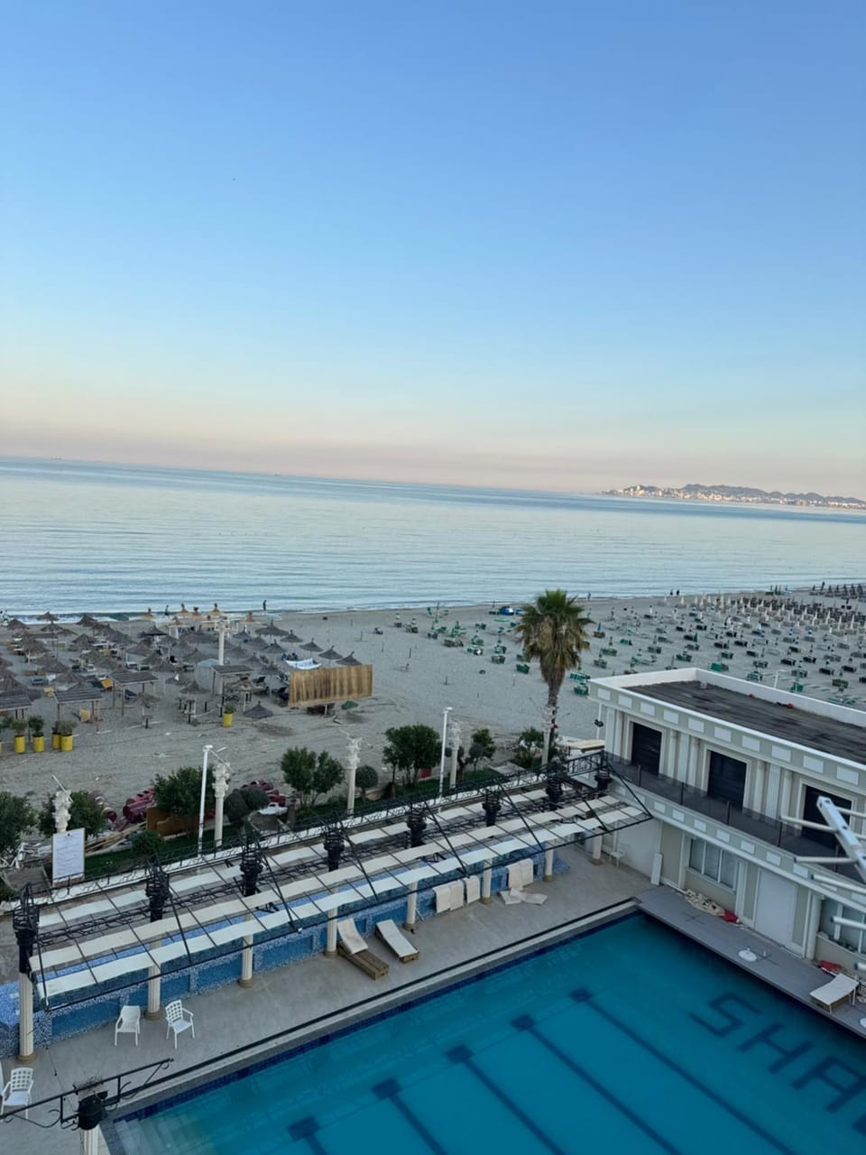 Day, Natural landscape, Beach, Pool view, Sea view, Swimming pool, sunbed