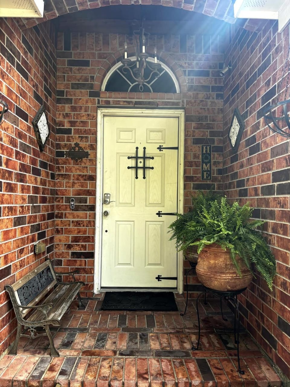 Family Big Backyard Fireplace House in Harris County