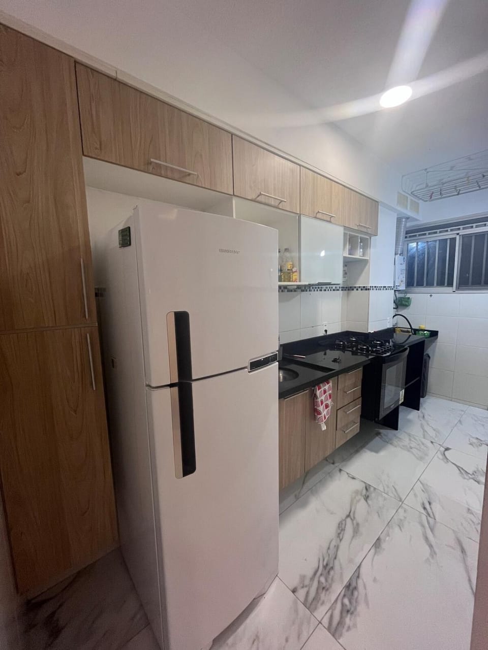 Kitchen or kitchenette, oven, stove