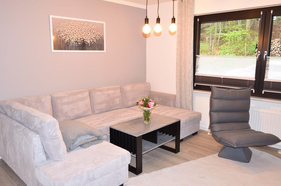Living room, Seating area, Quiet street view