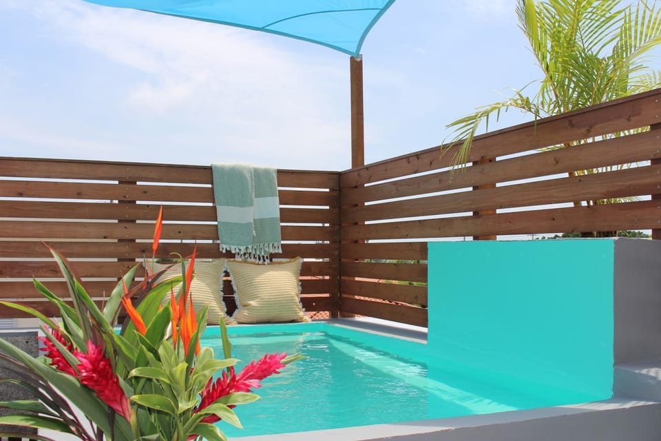 Pool view, Swimming pool, sunbed