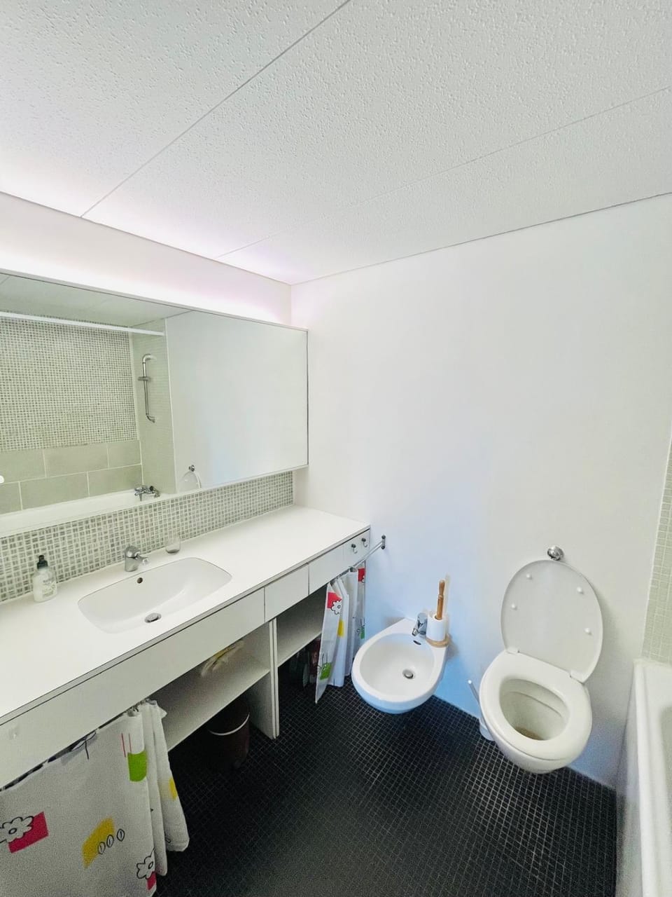 Toilet, Bathroom, bidet, towels