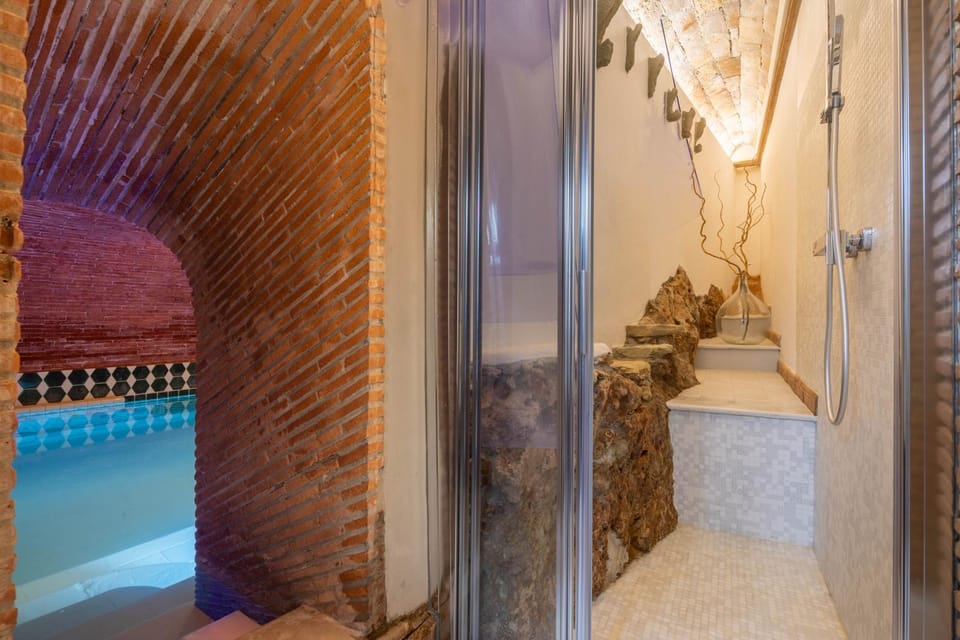 Bathroom, Pool view, Swimming pool