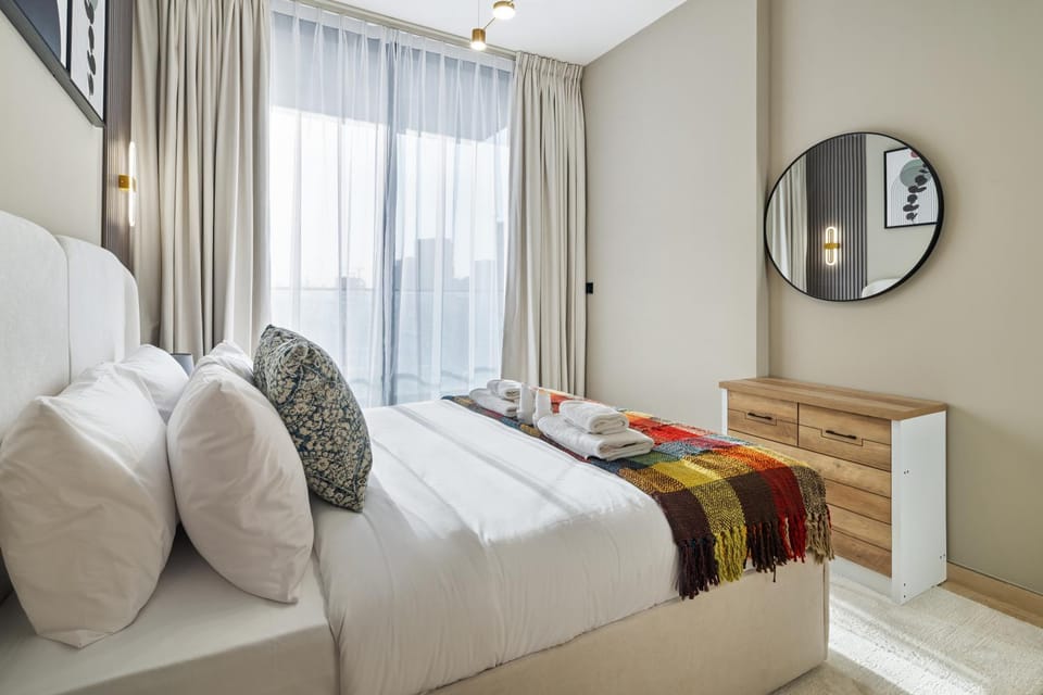 Luxury 1BR JVC Pool & Balcony by Circle Mall Apartment in Dubai