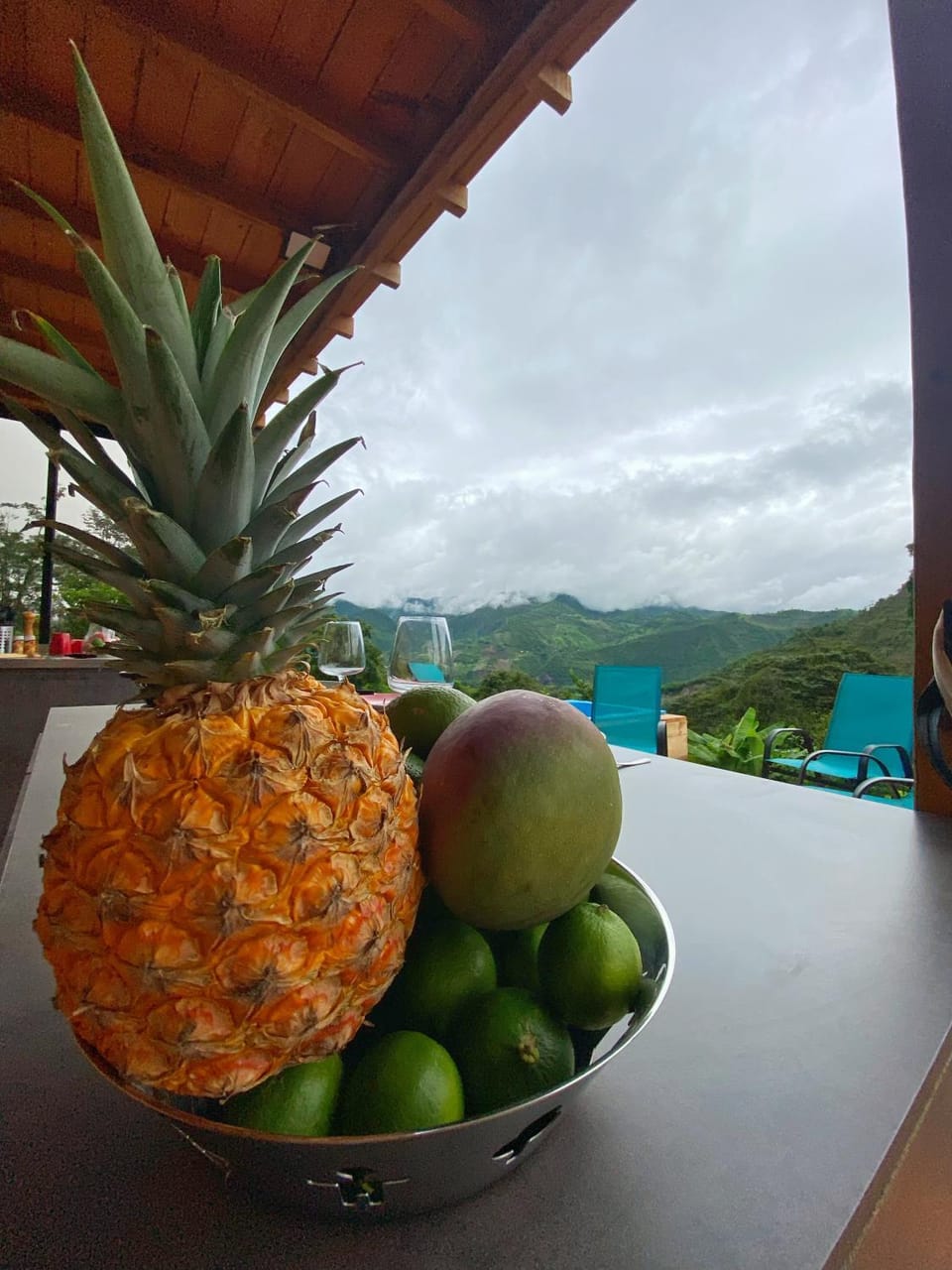 Natural landscape, View (from property/room), Kitchen or kitchenette, Dining area, Mountain view, kitchen