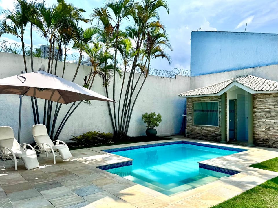 Steam room, Garden view, Pool view, Swimming pool, sunbed