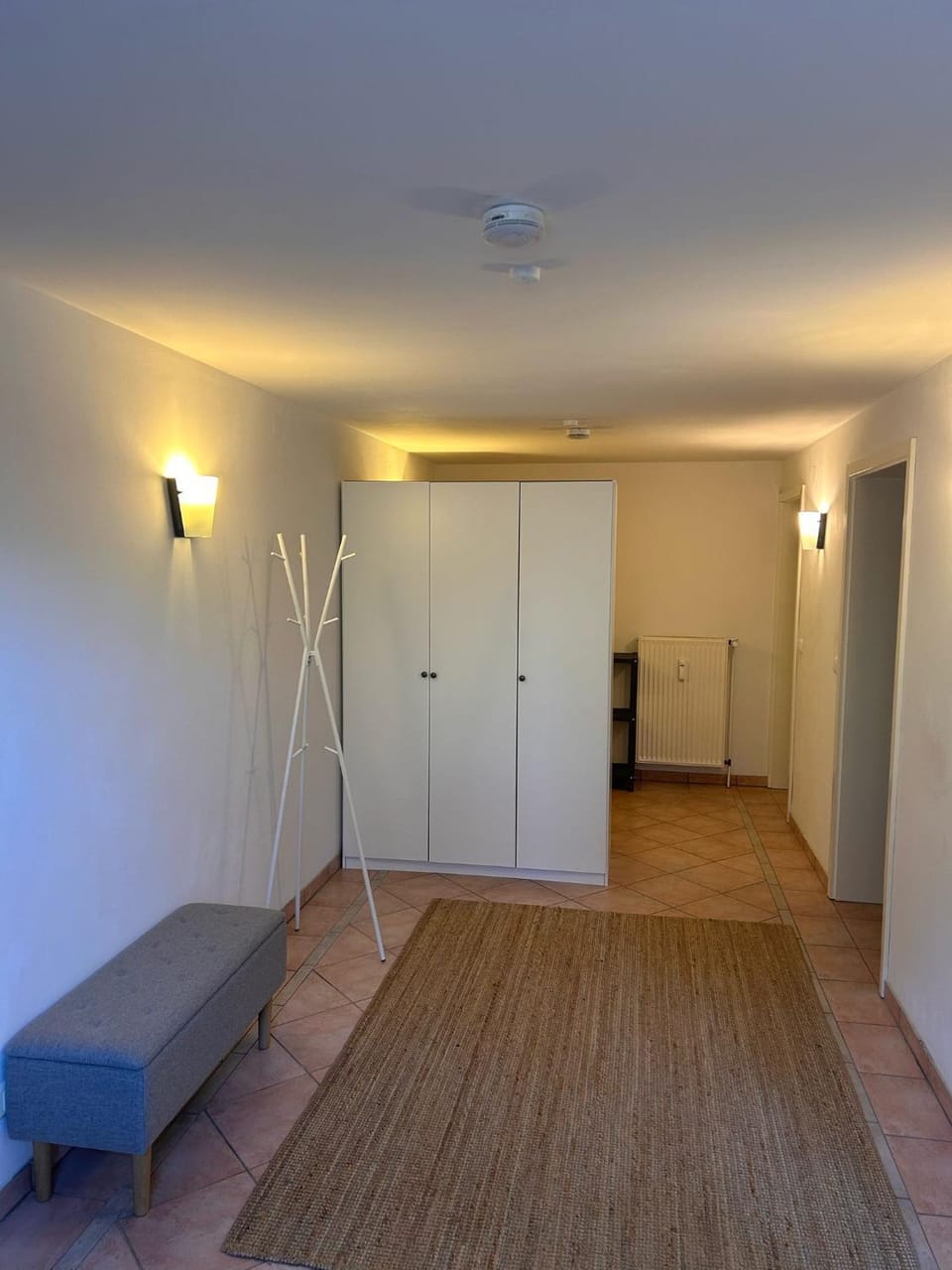 Seating area, wardrobe