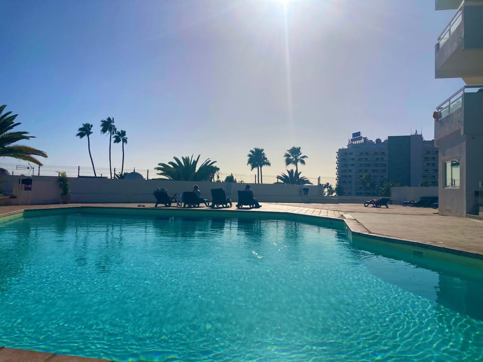 Property building, Pool view, sunbed