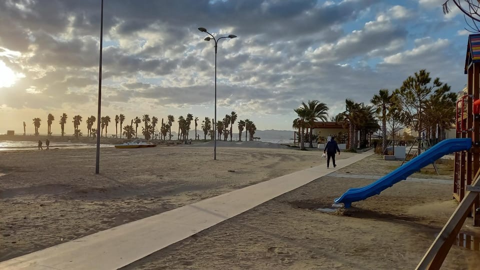 Children play ground, Sunset