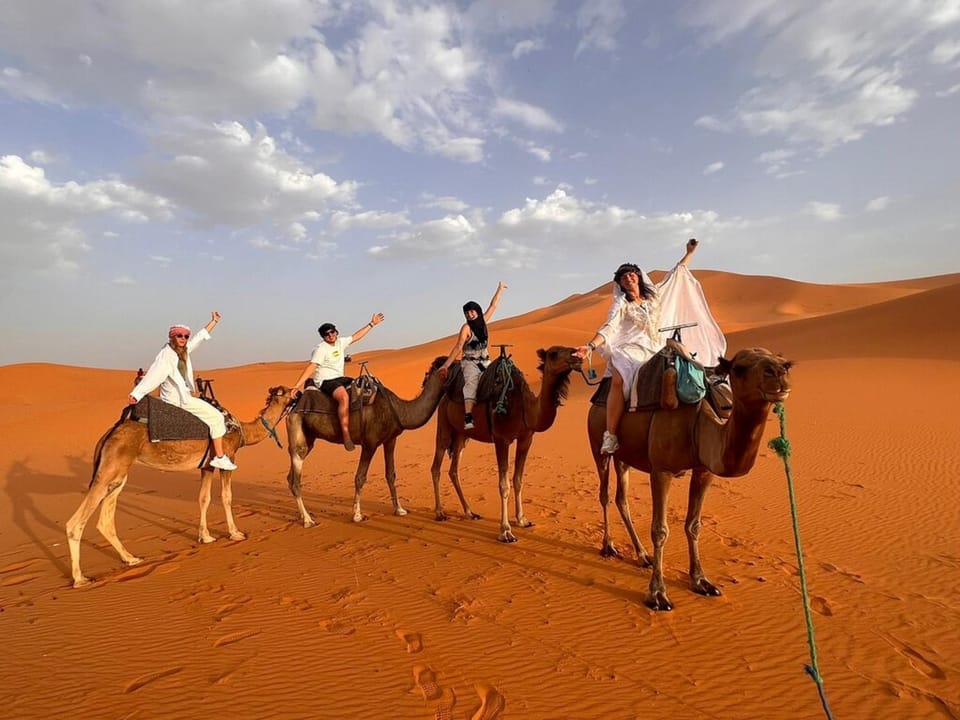 Natural landscape, group of guests