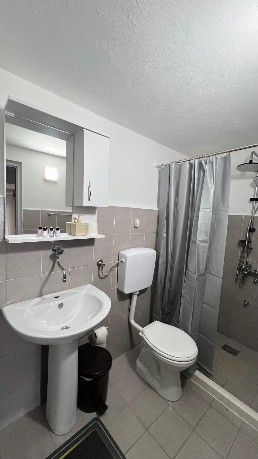 Shower, Toilet, Bathroom, towels