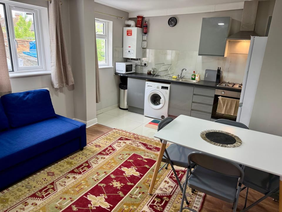 Bed, Kitchen or kitchenette, Living room, Dining area, washing machine