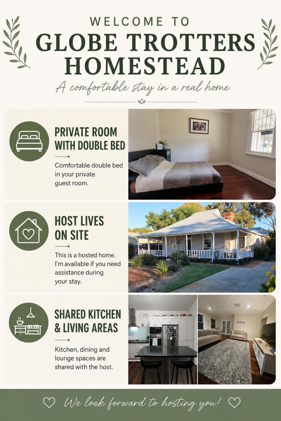 Globe Trotters Homestay - room in shared private residence Vacation rental in Perth