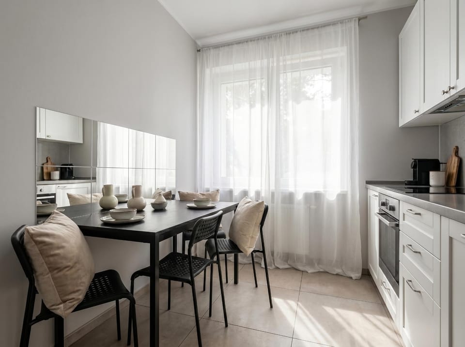 Kitchen or kitchenette, Dining area, oven