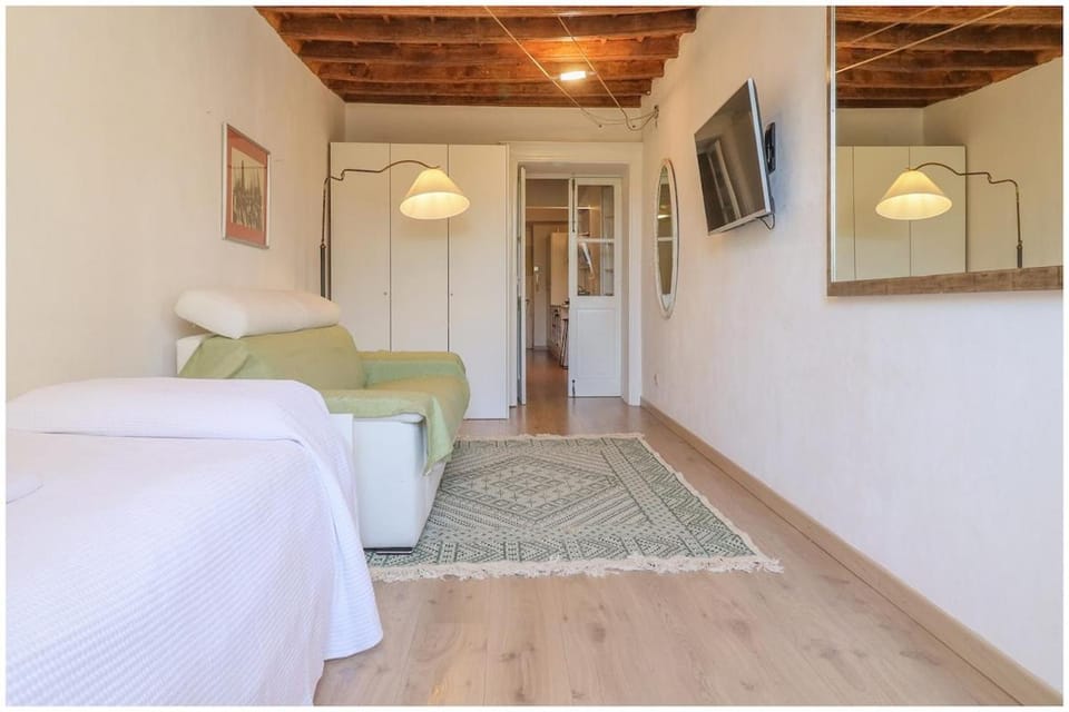 Bed, TV and multimedia, Living room, Photo of the whole room, Bedroom