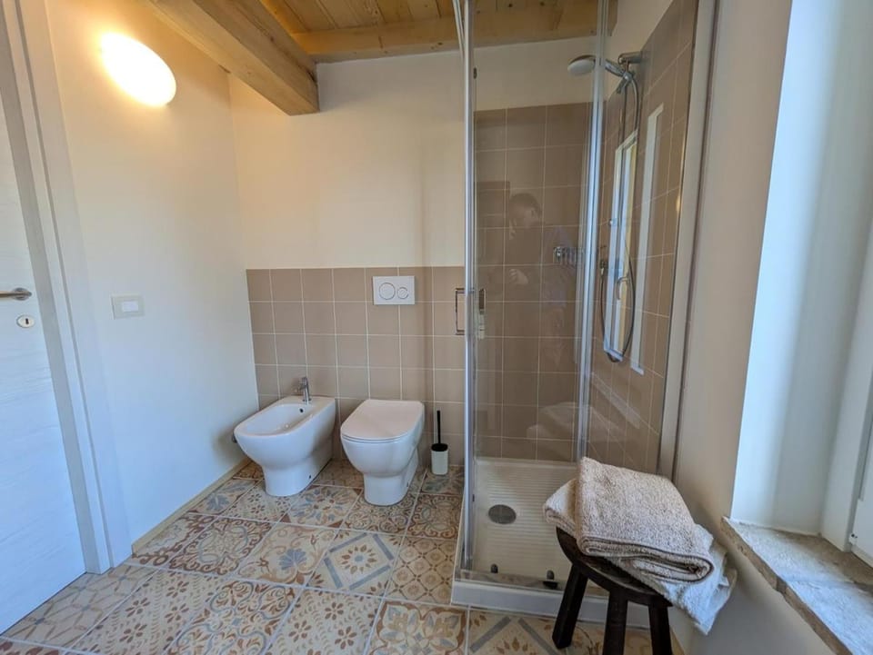 Shower, Toilet, Bathroom, bidet, towels