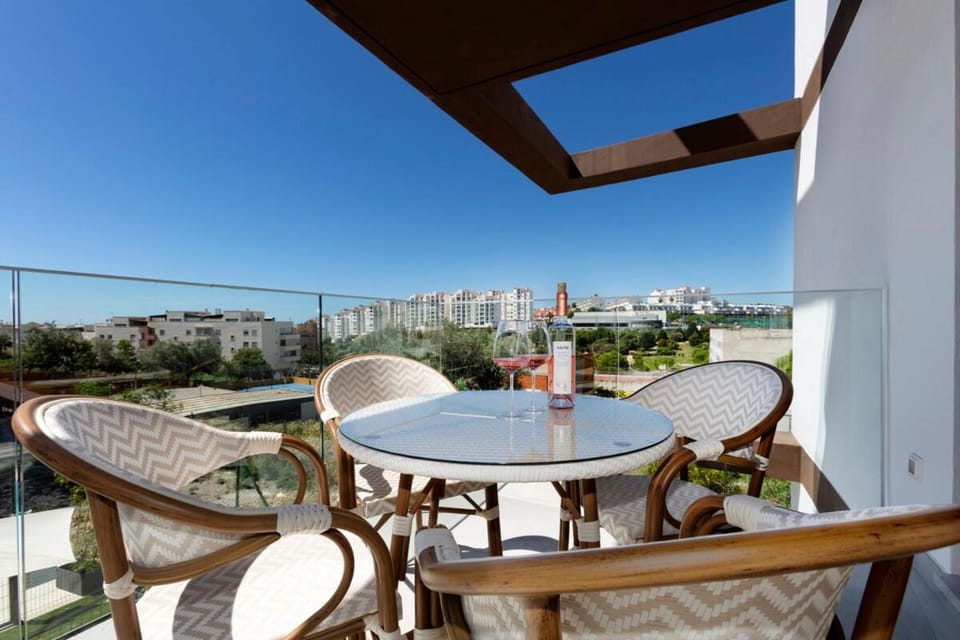 Property building, Patio, Day, View (from property/room), Balcony/Terrace