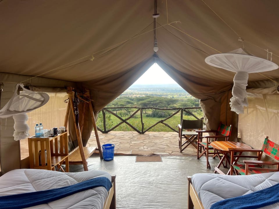 Bed, Natural landscape, View (from property/room), Photo of the whole room, Bedroom
