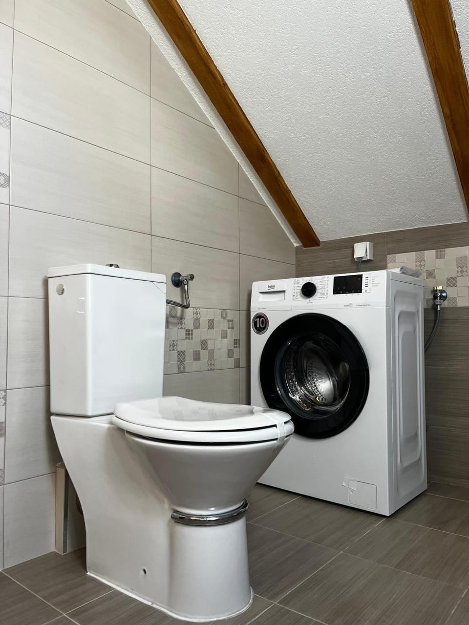 Toilet, washing machine