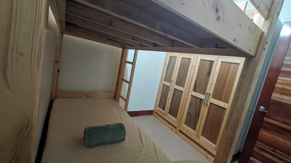 Bed, Bedroom, bunk bed, wardrobe