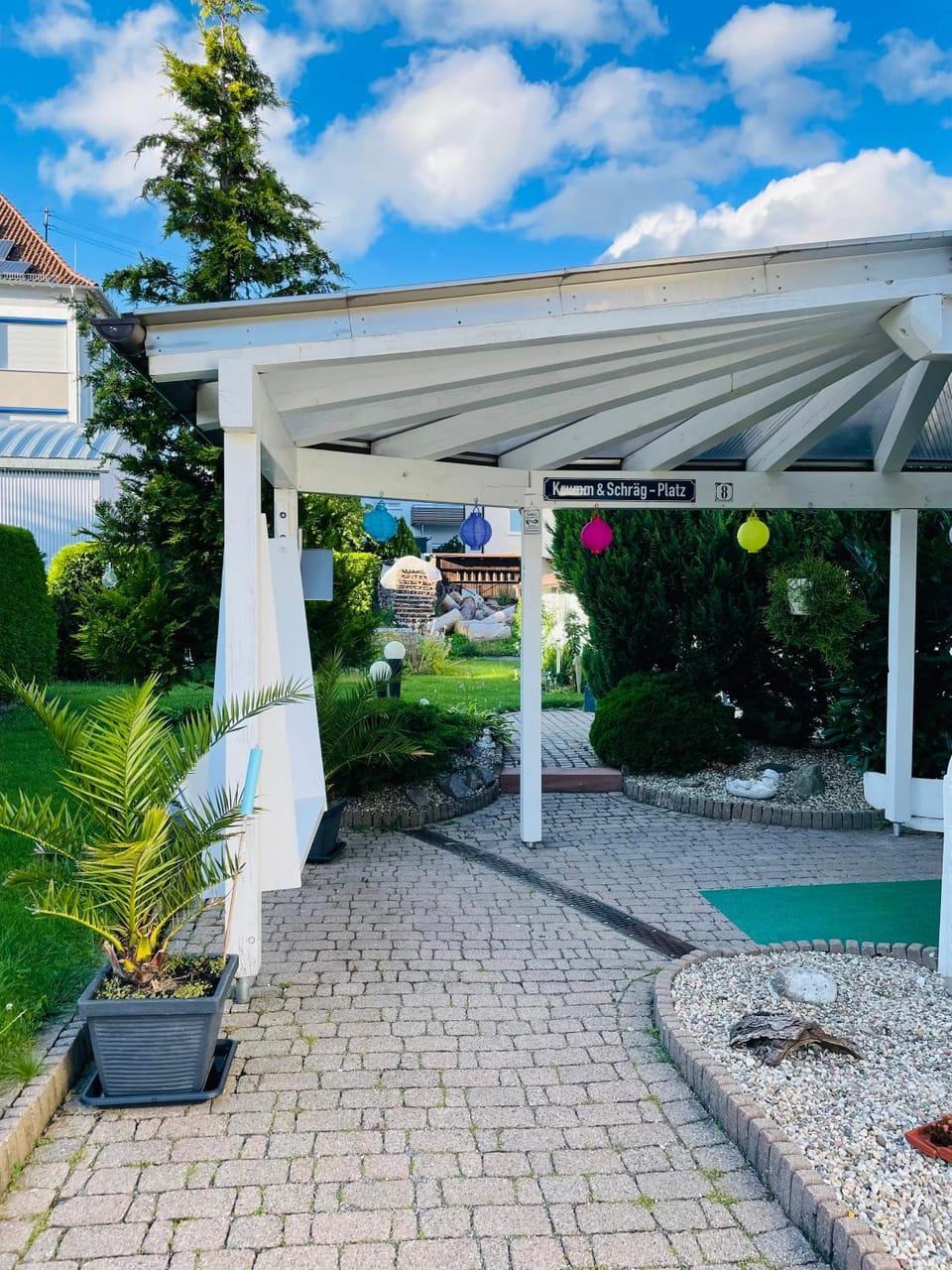Property building, Garden view
