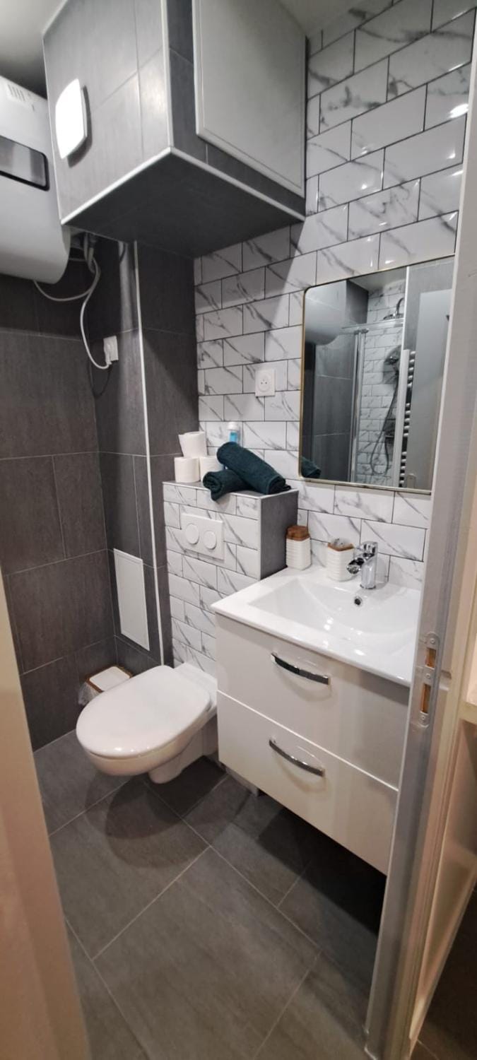Toilet, Bathroom, towels