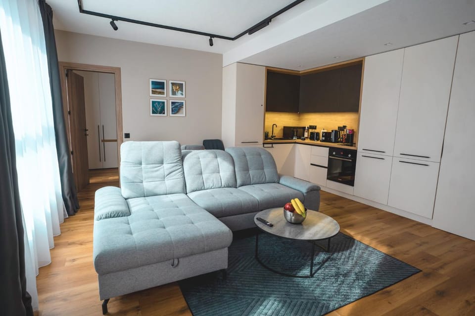 Kitchen or kitchenette, Living room, Dining area