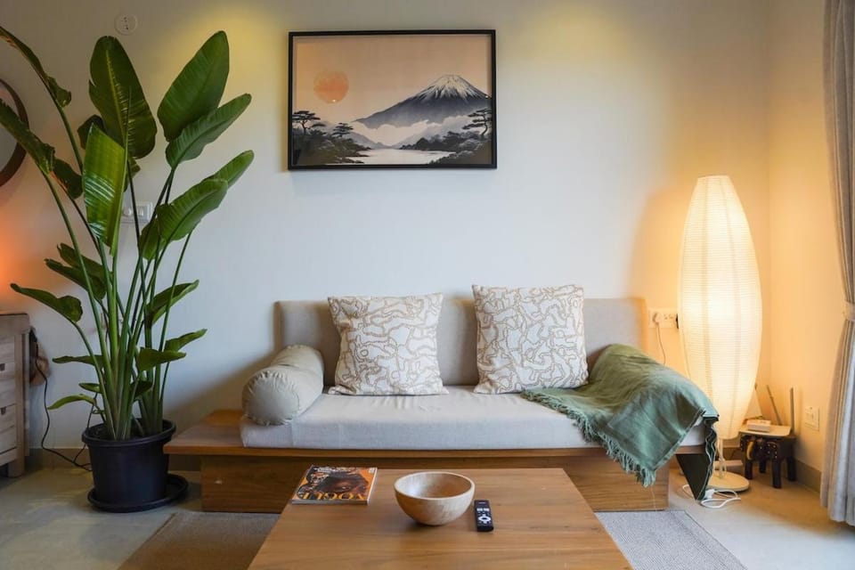 Kanso Residence - 1BHK Japandi inspired apartment in Candolim Apartment in Candolim
