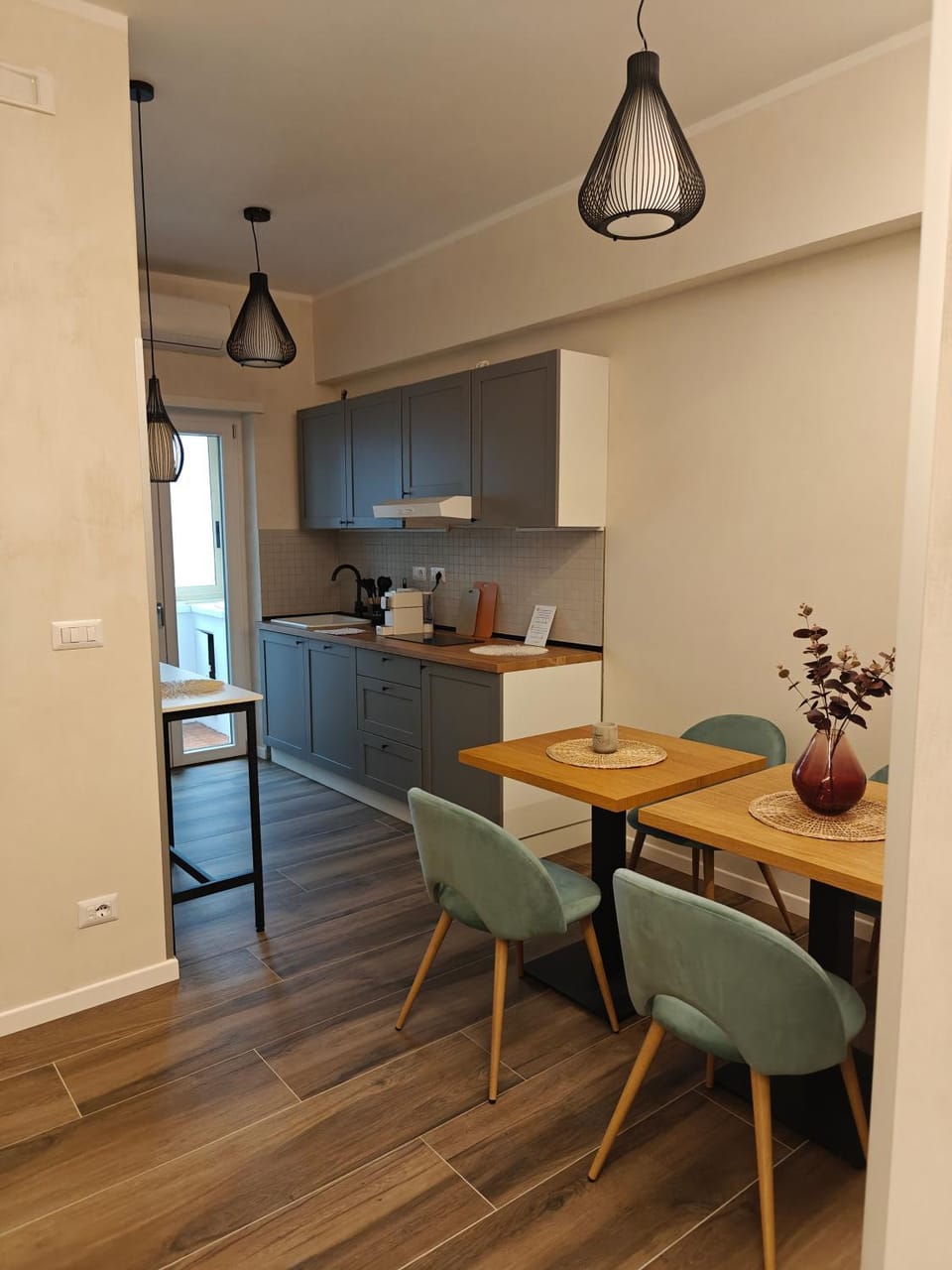 Coffee/tea facilities, Balcony/Terrace, Kitchen or kitchenette, Dining area, Pets, Pets, dishwasher, heating, microwave, stove, washing machine, kitchen, air conditioner