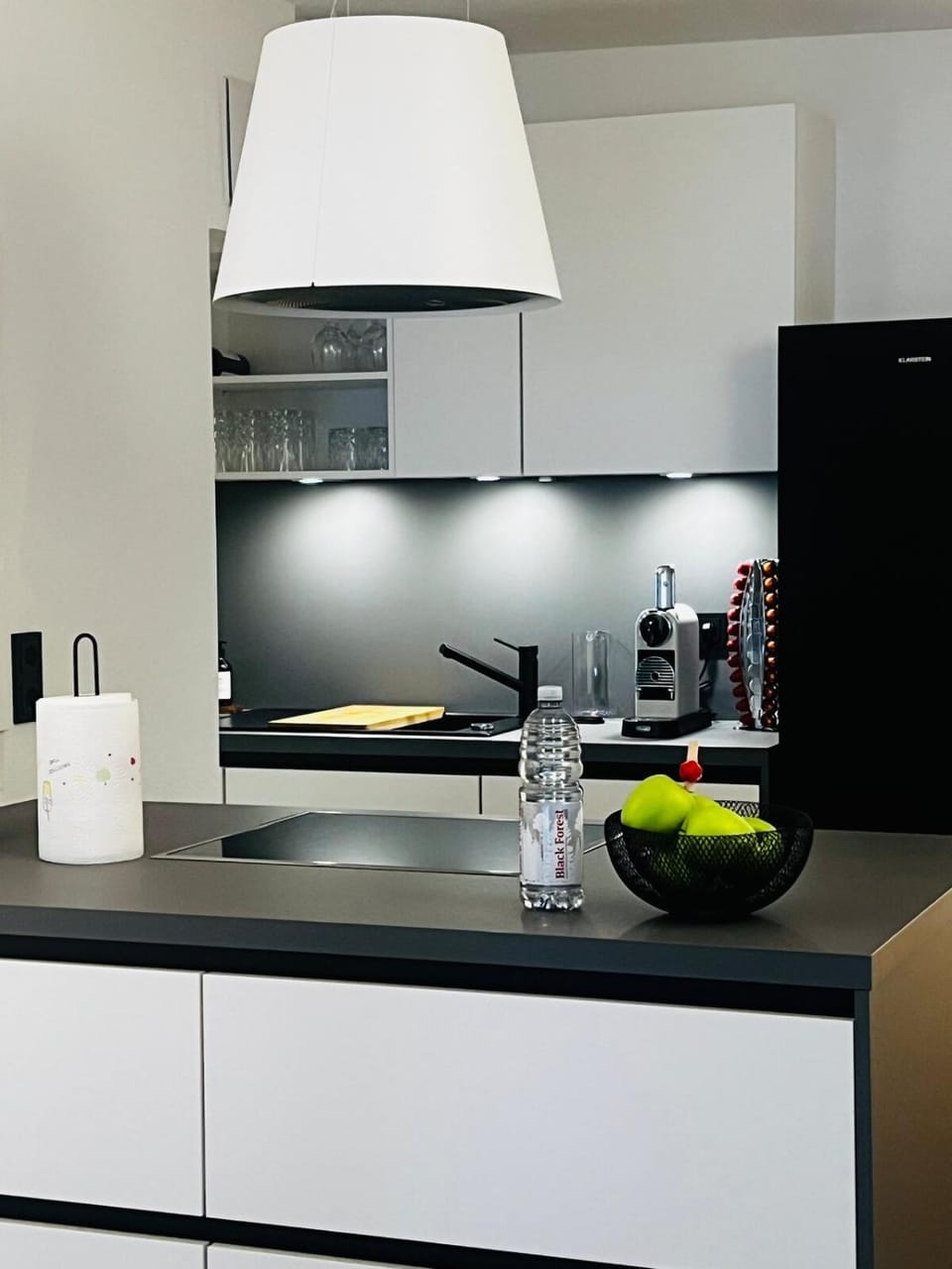 Kitchen or kitchenette, minibar, stove