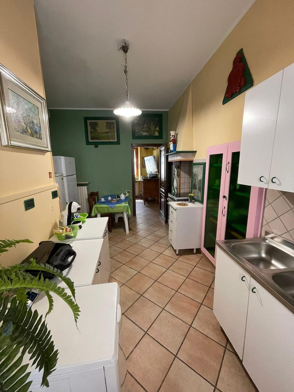 Kitchen or kitchenette, oven, stove