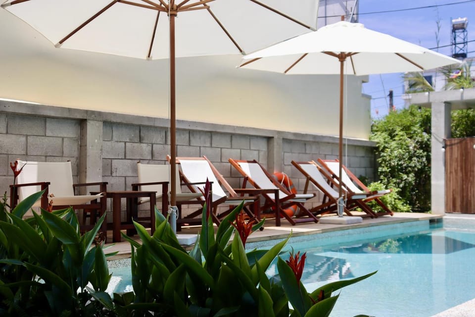 Pool view, Swimming pool, sunbed