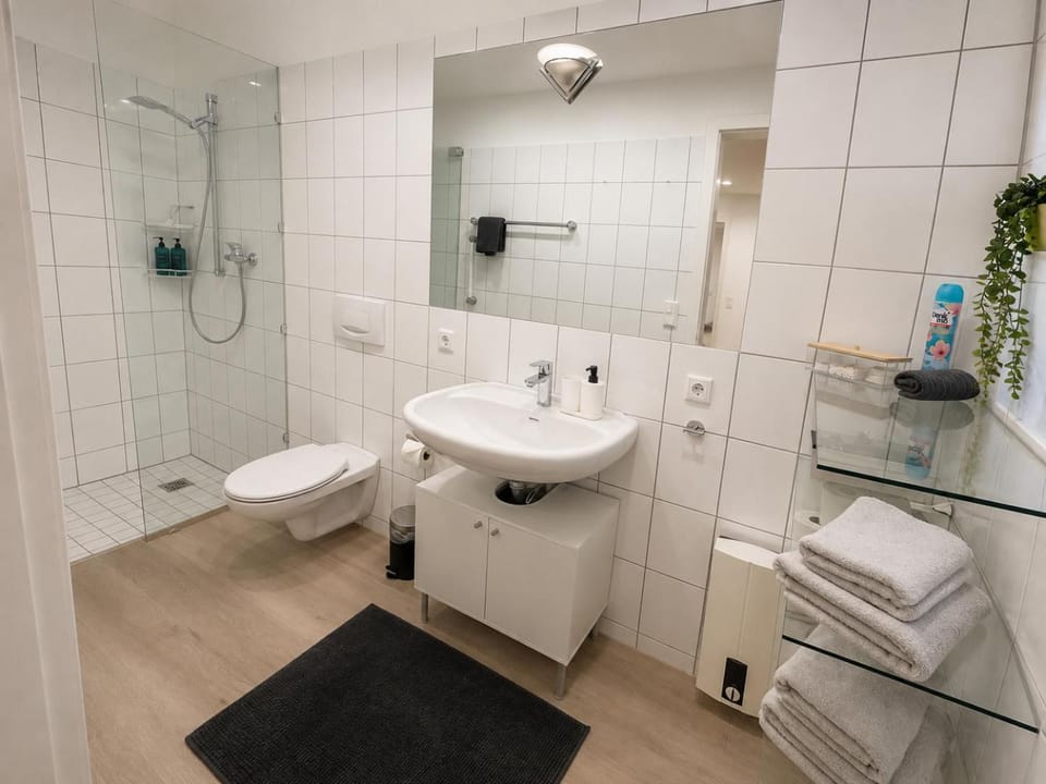 Shower, Toilet, Bathroom, towels