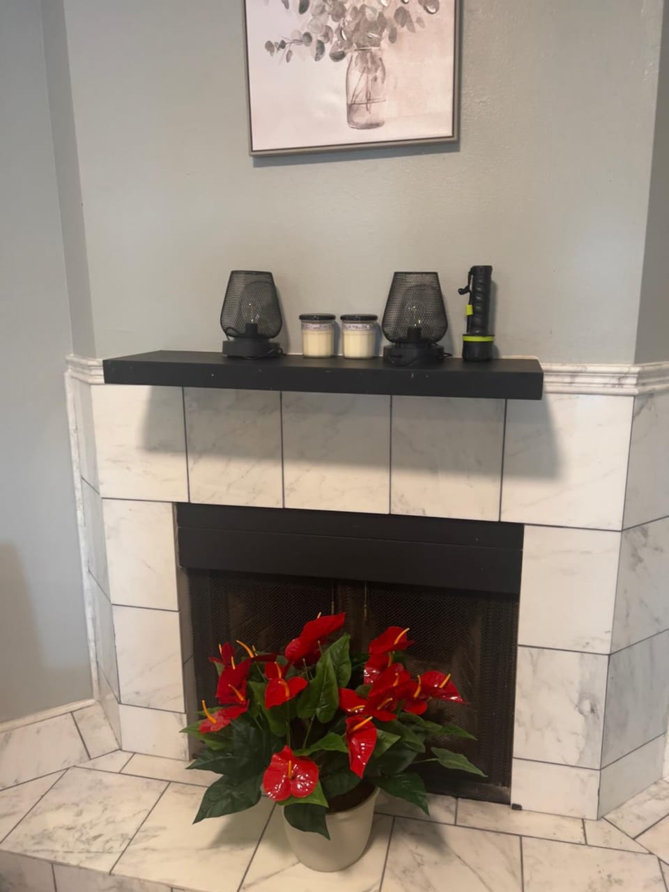 Decorative detail, fireplace