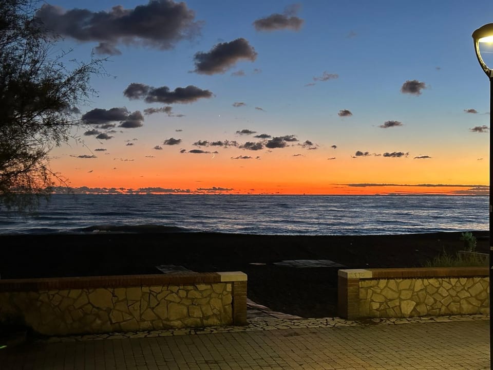 Natural landscape, Beach, Sea view, Sunset