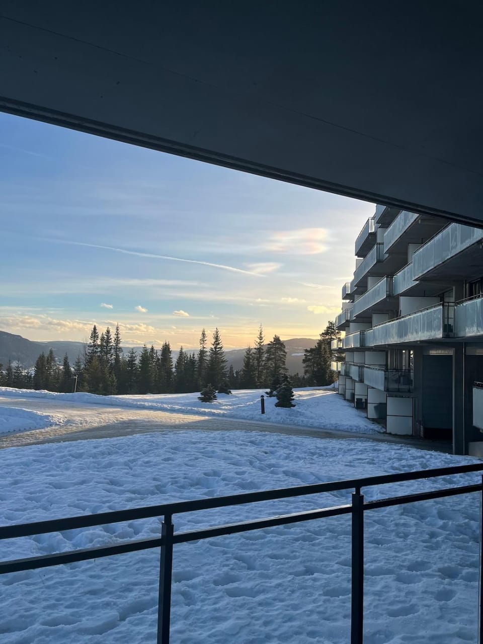 Property building, Day, Winter, Mountain view