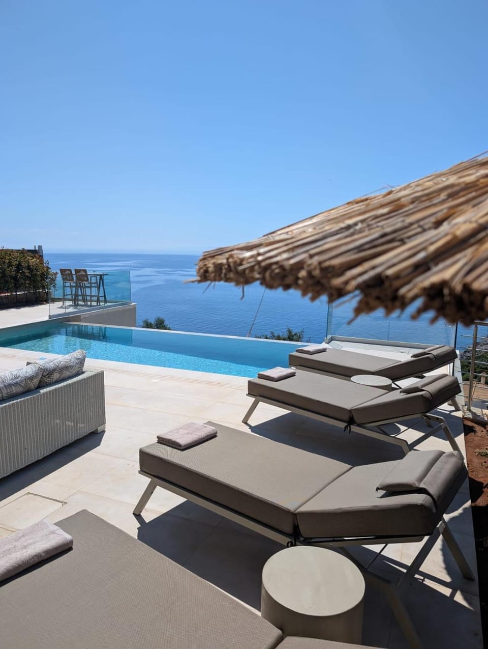 Natural landscape, Pool view, Sea view, Swimming pool, sunbed