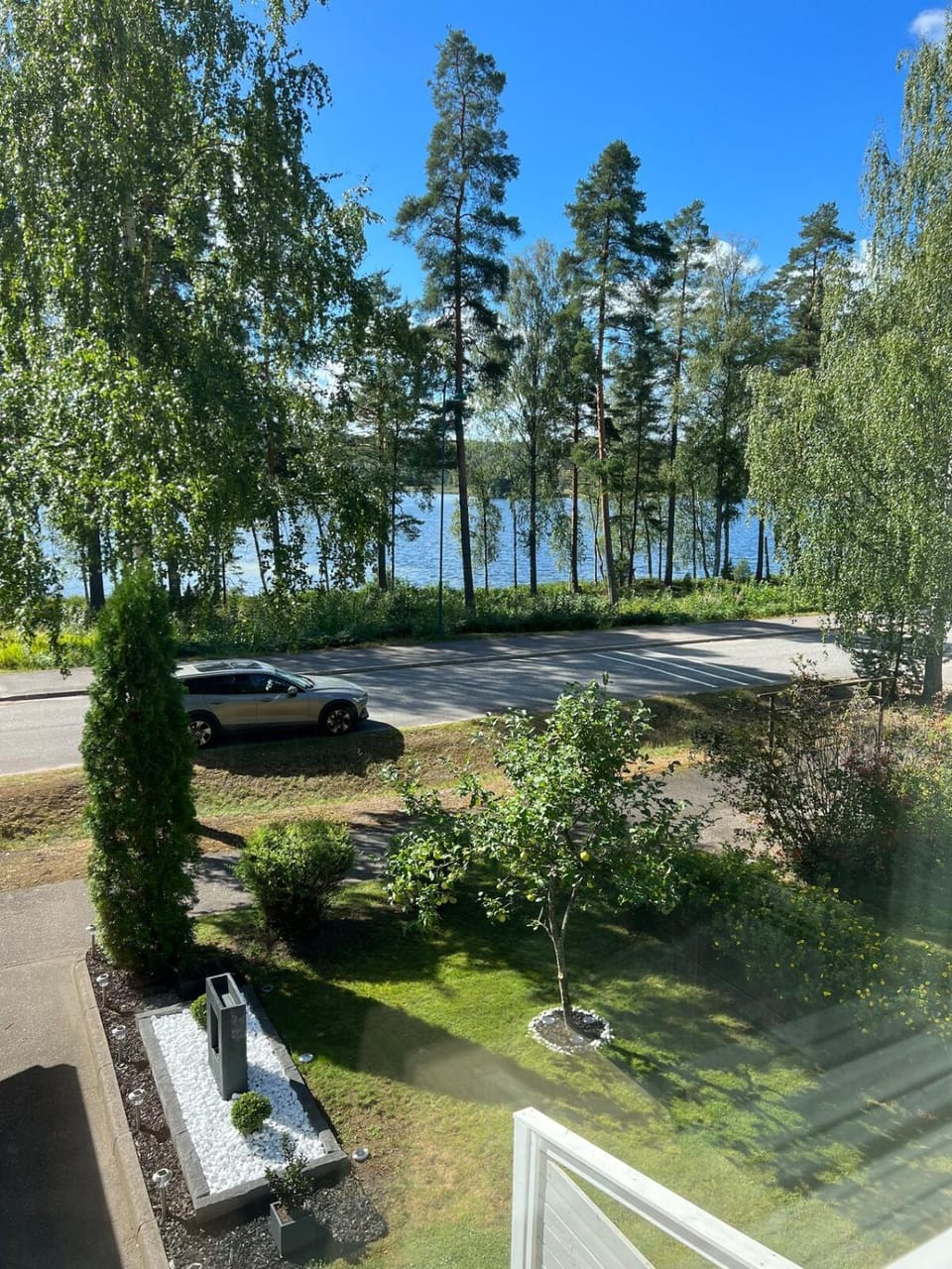 Day, Garden, Lake view