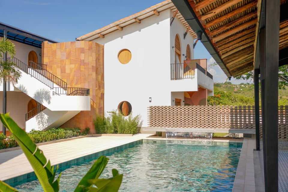 Property building, Pool view