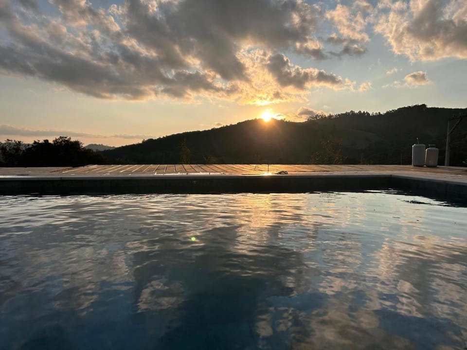 Pool view, Swimming pool, Sunset