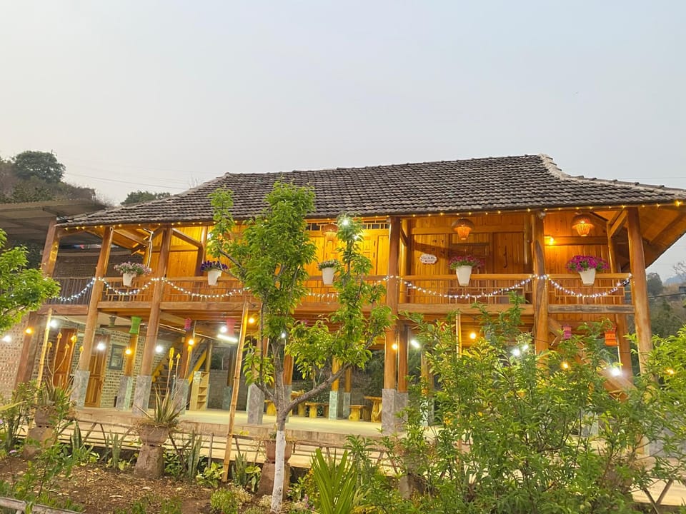 Nàng ban house Nature lodge in Vietnam