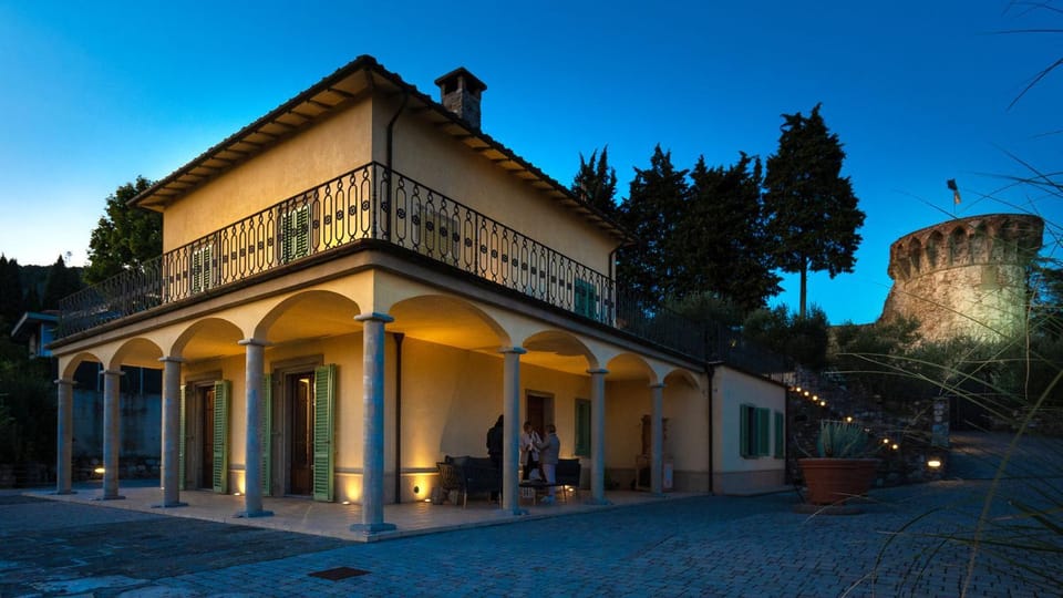 Property building, Patio, Night