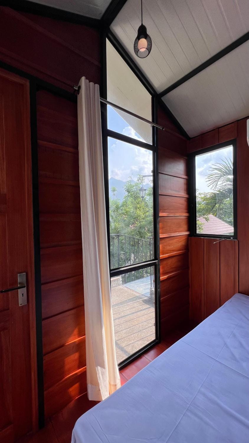 Bed, Natural landscape, Mountain view